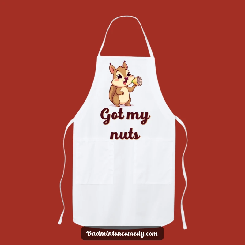 Funny Squirrel Chef's Apron - Whimsical Kitchen Humor Gift