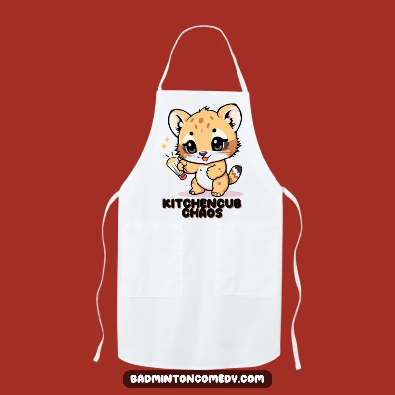 Funny Bear Cub Apron: Playful Cook - Hilarious Kitchen Buddy Gift