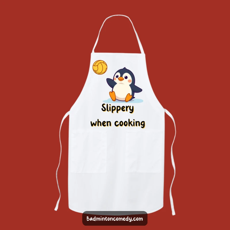 Funny Penguin Tennis Apron - Kitchen Court Slide Fun, Ideal Funny Gift
