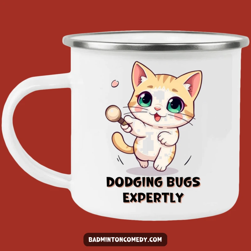 Funny Cat Camping Mug: Evasive Athlete, Perfect Outdoor Gift
