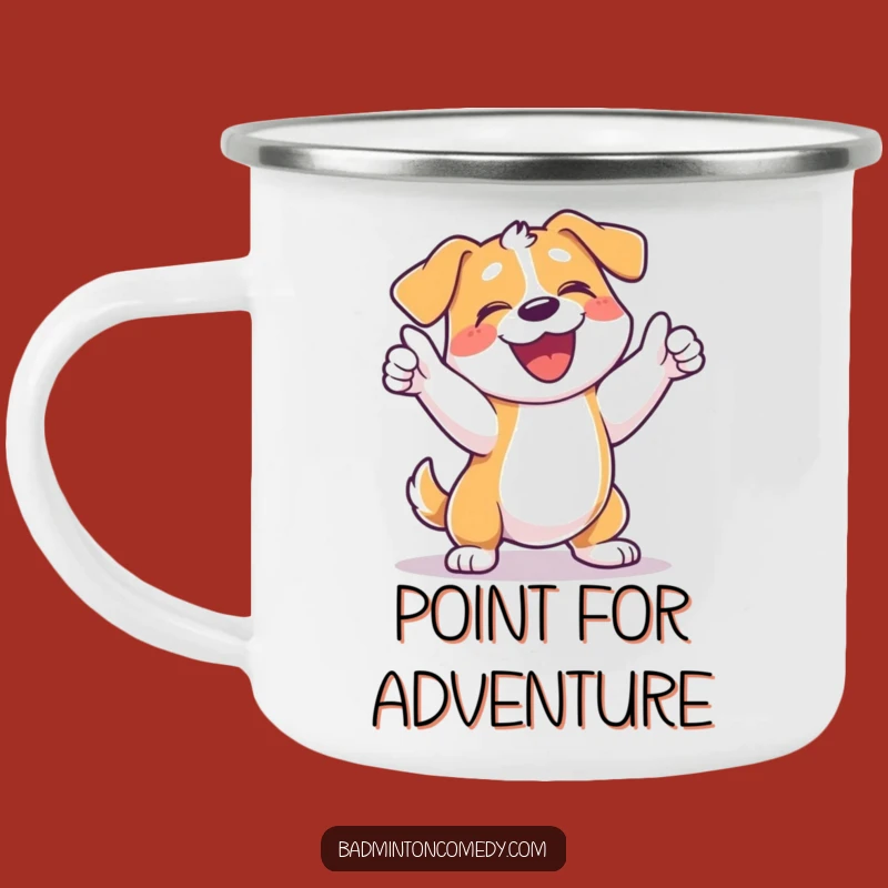 Funny Dog Tennis Camping Mug - Durable and Hilarious Outdoor Gift