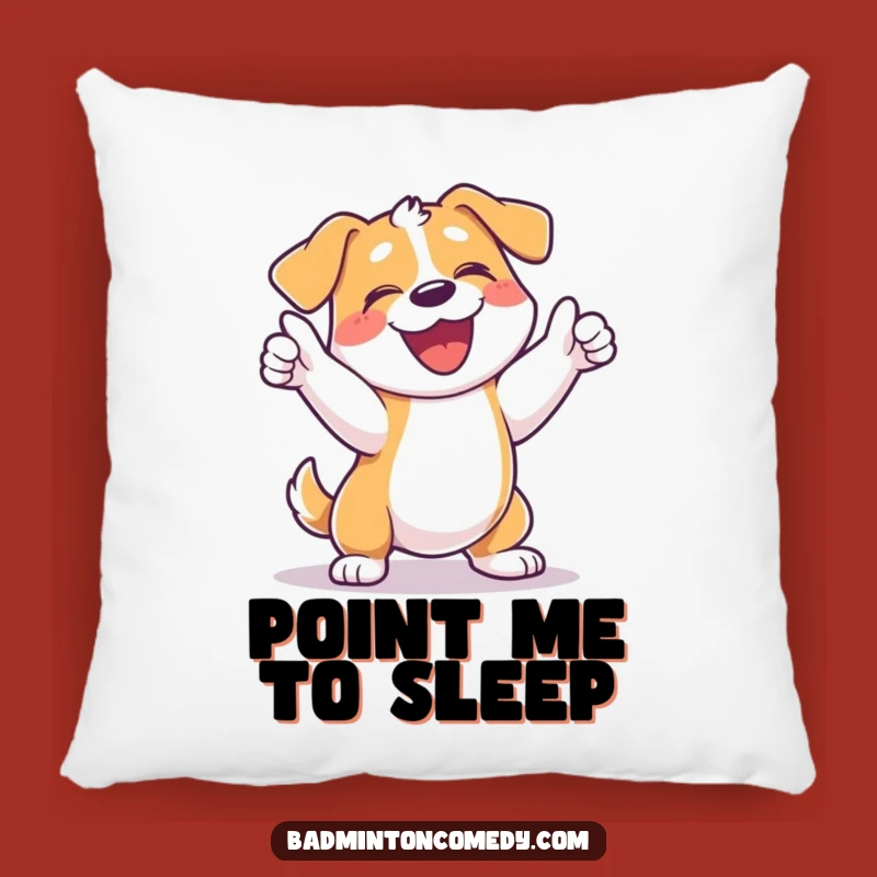 Funny Dog Tennis Pillow - Comfy and Hilarious Home Decor Gift