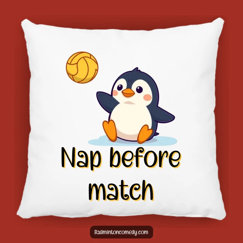 Funny Penguin Tennis Pillow - Comfy Court Slide Cushion, Excellent Funny Gift