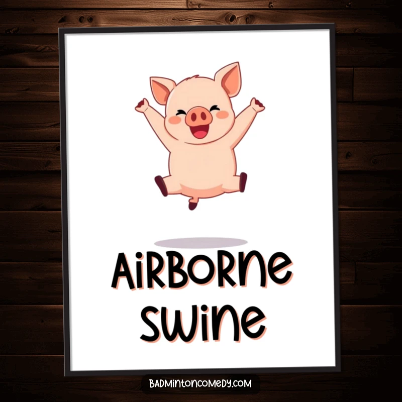 Funny Pig Basketball Digital Art: A happy pig performing a dramatic mid-air jump shot, vibrant and full of energy.