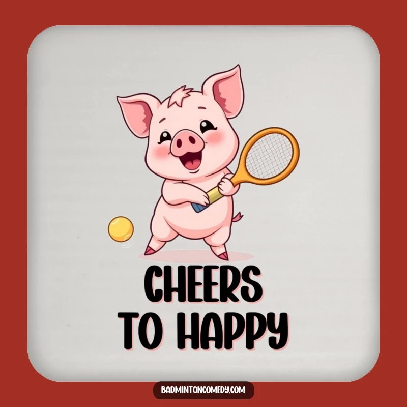 Funny Piglet Joy Coaster - Protect Surfaces with Hilarious Fun