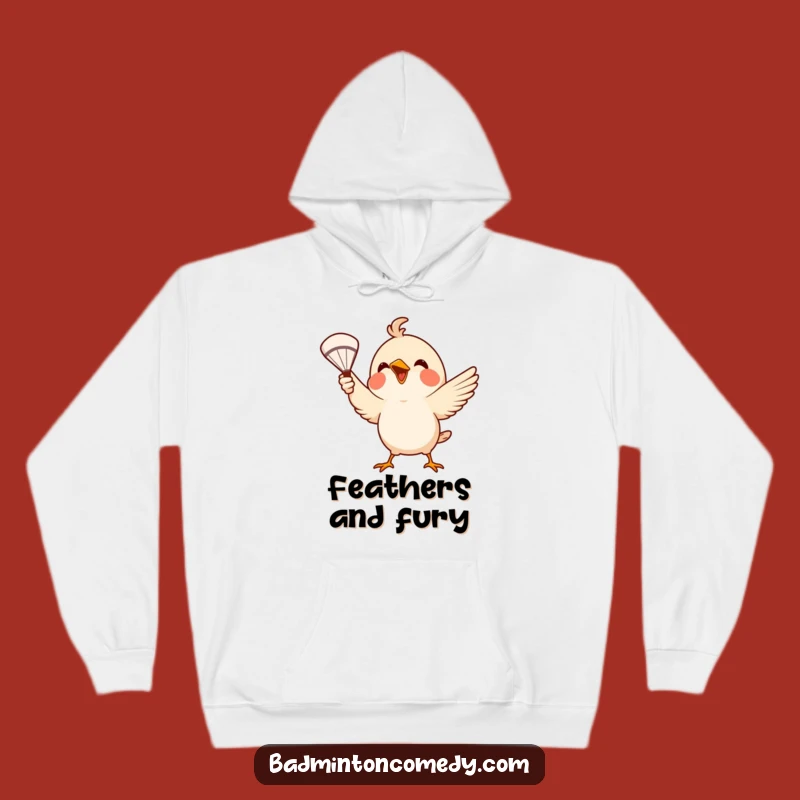 Cozy Funny Bird Badminton Hoodie: Warm and Hilarious Gift for Players