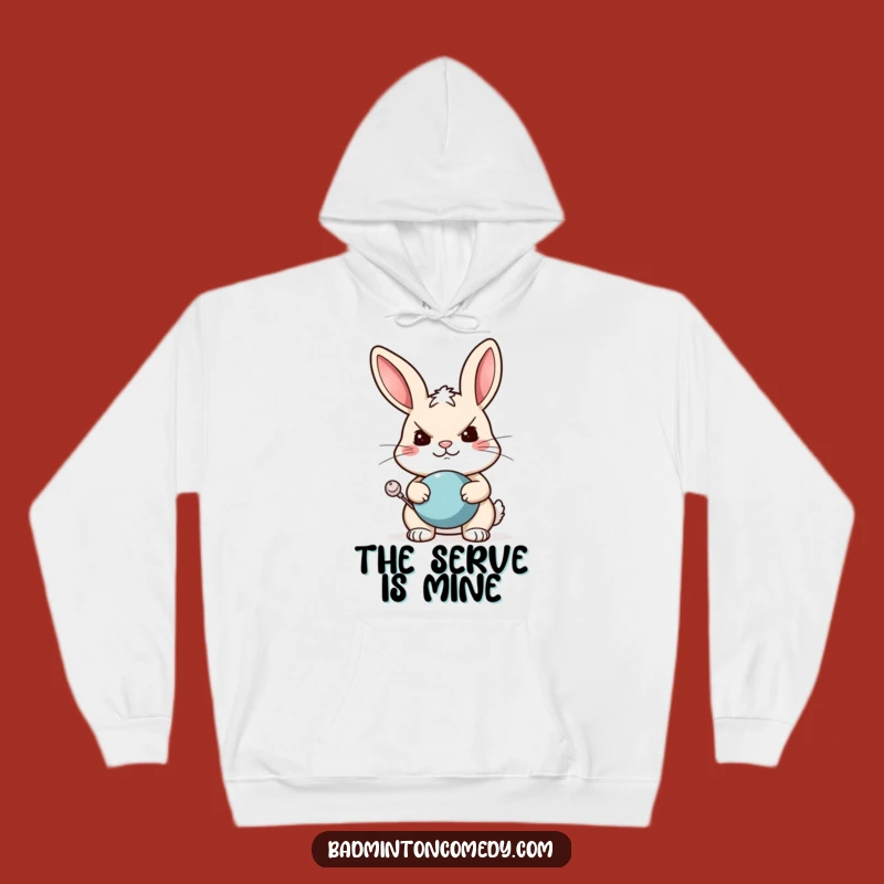 Funny Rabbit Tennis Hoodie - Cozy and Hilarious Sports Fan Gift