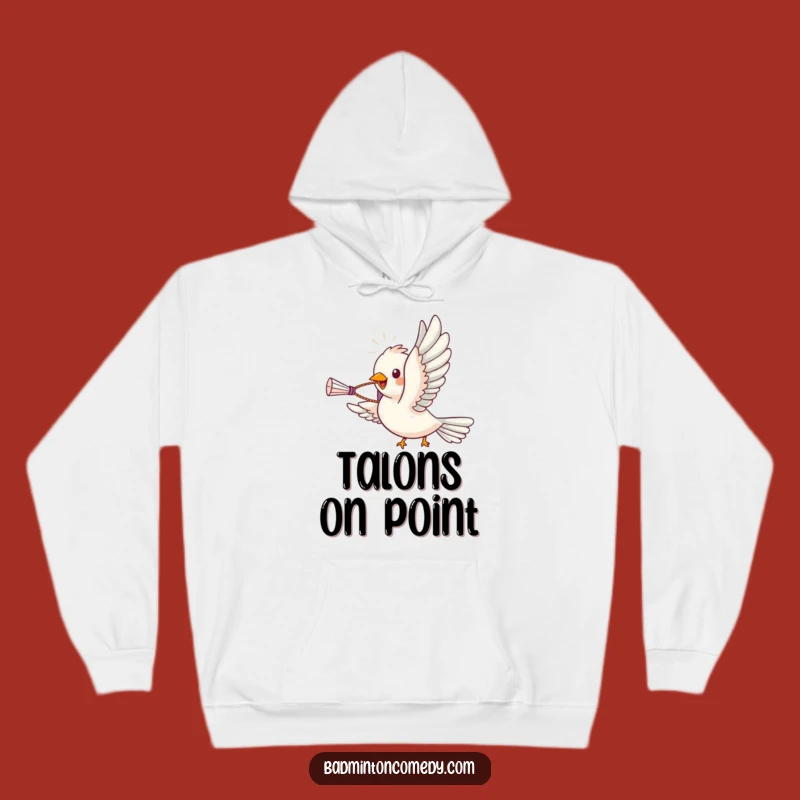 Funny Bird Badminton Ace Hoodie: Cozy Wear, Perfect Comical Gift