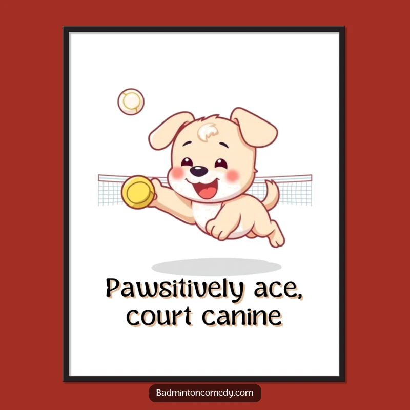 Free Printable Wall Art: Adorable Puppy Dive, Humorous Downloadable Decor