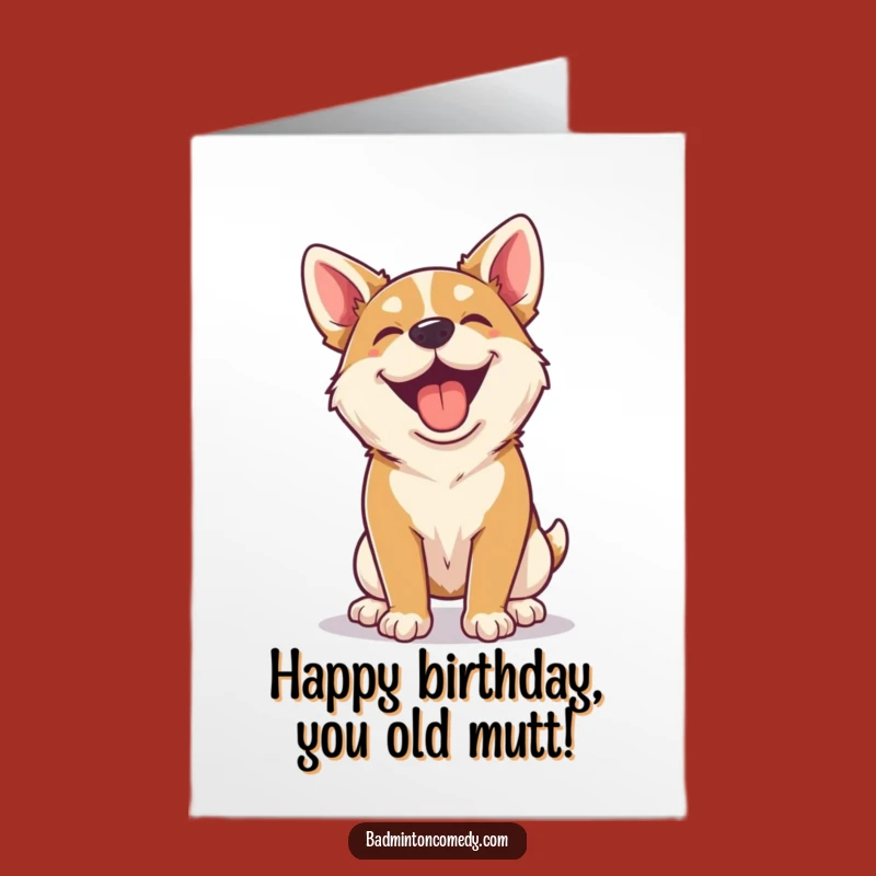 Funny Free Printable Birthday Card: Happy Dog Rally Fun Downloadable Gift