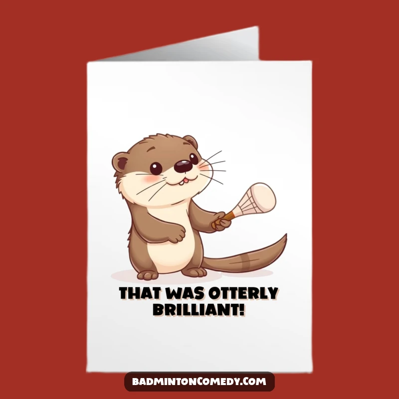 Free Printable Congrats Card: Otter's Rally! Downloadable DIY Gift.