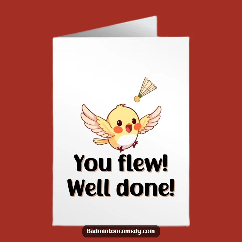 Free Printable Congratulations Card: Tiny Bird Victory Downloadable Gift