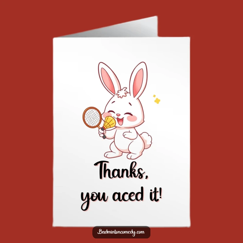 Free Printable Bunny Thank You Card - Nose Hit Gratitude! Humorous Downloadable.