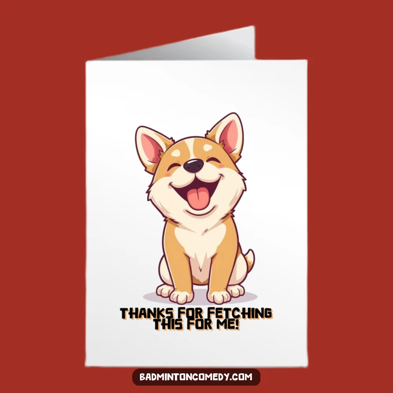 Humorous Free Printable Thank You Card: Happy Dog Rally Gratitude Downloadable Gift