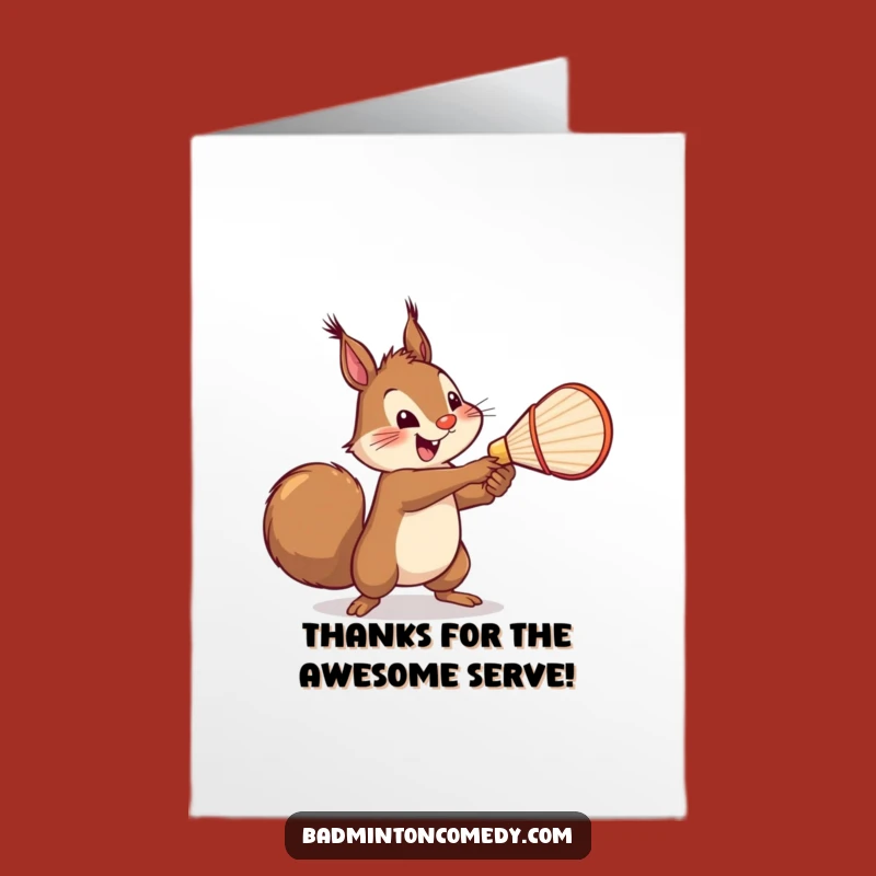 Free Printable Squirrel Thank You Card: Mighty Swing Thanks Download