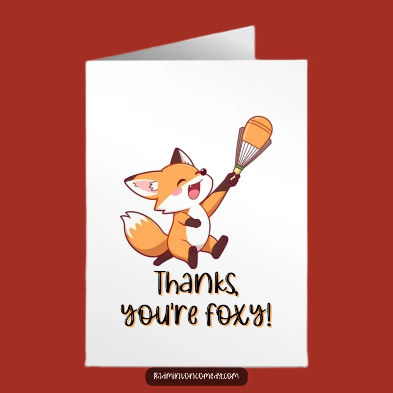 Free Printable Fox Thank You Card - Smash of Gratitude! Humorous Downloadable.