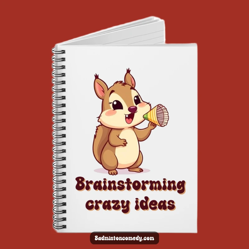 Funny Squirrel Brainstorming Notebook - Jot Down Ideas with Whimsy