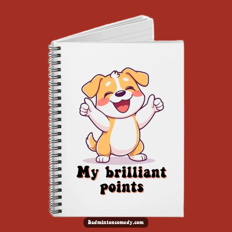 Funny Dog Tennis Notebook - Hilarious Journal, Perfect Gift