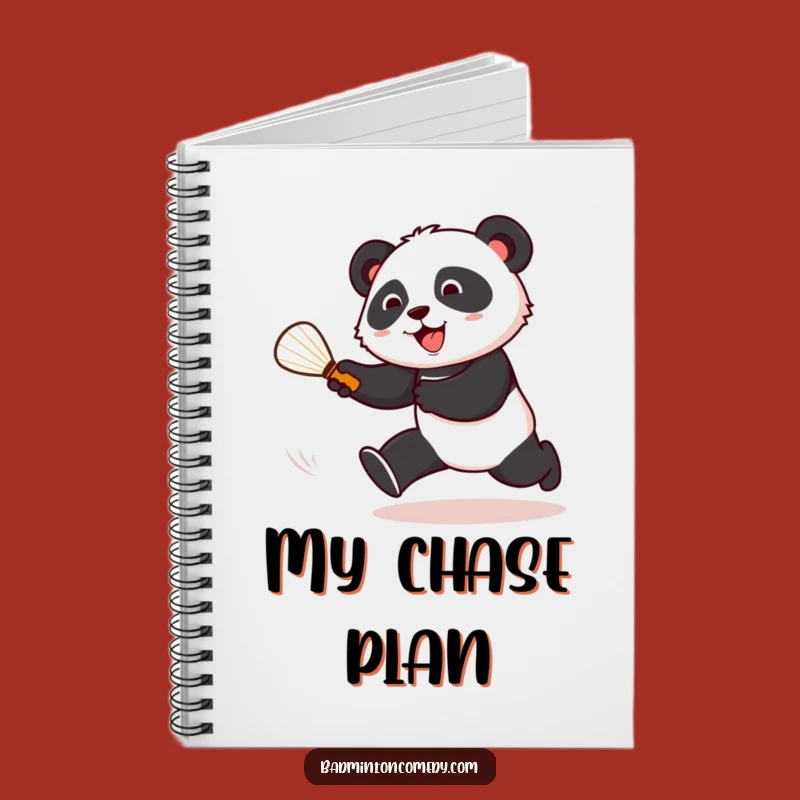 Funny Panda Badminton Notebook: Journal Your Thoughts with Court Chaser Fun