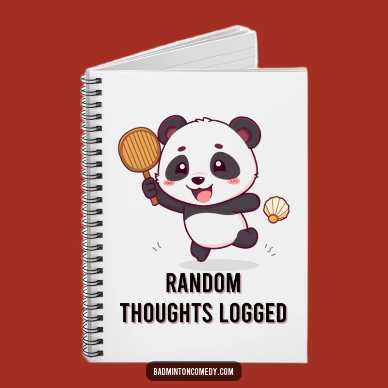 Funny Panda Badminton Notebook: Jot Down Ideas with Panda Energy