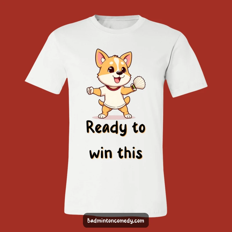 Funny Dog Badminton Smash T-Shirt: Hilarious Athletic Pet Apparel for Gift