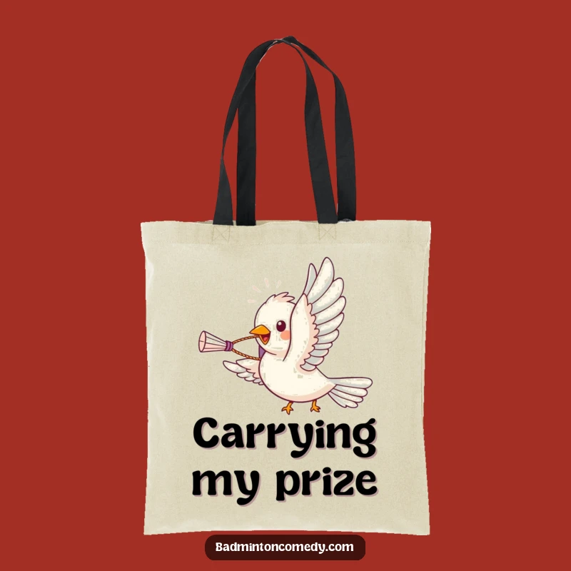 Funny Bird Badminton Ace Tote Bag: Carry Your Essentials with Feathered Flair